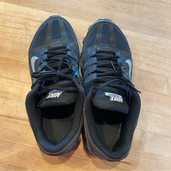 Nike Reax 8 TR Air Sneakers Black Blue 621716-017 Men's Size 8 - Picture 8 of 9